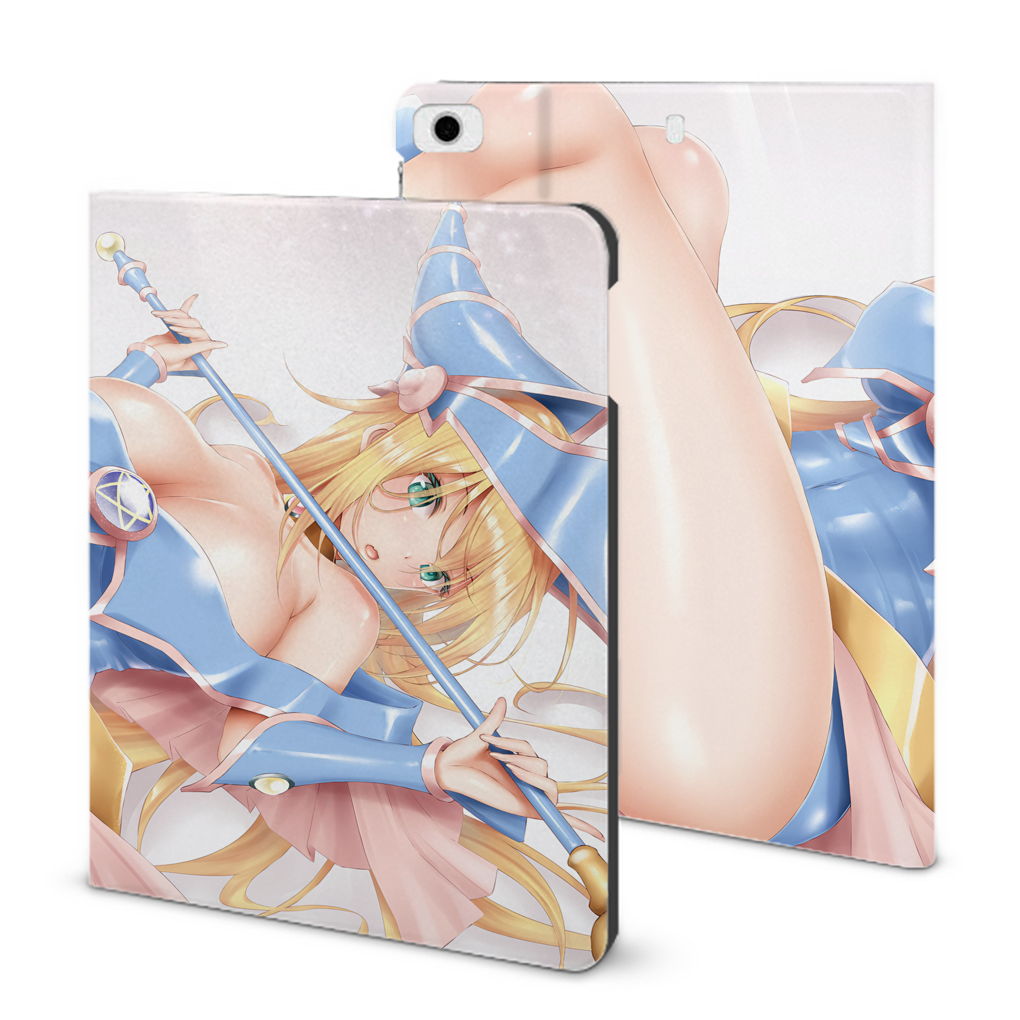 （画像用） 遊☆戯☆王 Yu-Gi-Oh! IPad ケース ブック型 PUレザー TPU 耐衝撃 軽量 薄型 ペン収納なし 全面保護 IPad 各モデル対応